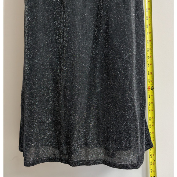 Vintage 90s Maurices Gown Womens Medium Sparkle Maxi Dress Y2K Whimsigoth Fairy - Picture 2 of 7